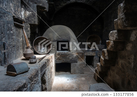 Ancient Kitchens at Santa Catalina Monastery in Arequipa, Peru Ancient Kitchens at Santa Catalina Monastery in Arequipa, Peru 133177856