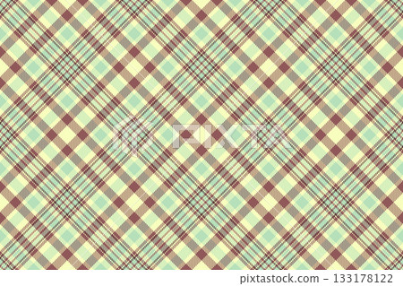 Robe textile fabric vector, britain background tartan pattern. Stage check plaid seamless texture in light and red colors. Robe textile fabric vector, britain background tartan pattern. Stage check plaid seamless texture in light and red colors. 133178122