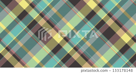 Aqua vector pattern check, paper tartan texture fabric. Japanese plaid textile seamless background in teal and dark colors. Aqua vector pattern check, paper tartan texture fabric. Japanese plaid textile seamless background in teal and dark colors. 133178148