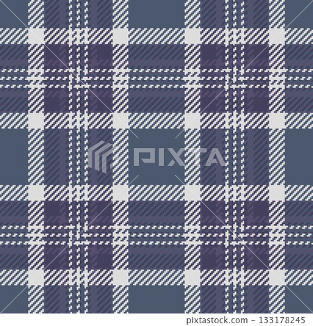 Detailed seamless plaid pattern. Classic tartan design with interwoven stripes, perfect for textile, apparel, and background applications. 133178245