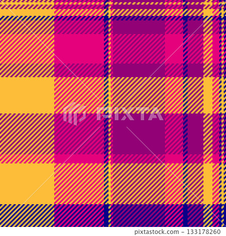 Vibrant plaid pattern with bold, saturated hues. Ideal for backgrounds, textiles, or digital design. Evokes warmth, nostalgia, and cozy textures. Vibrant plaid pattern with bold, saturated hues. Ideal for backgrounds, textiles, or digital design. Evokes warmth, nostalgia, and cozy textures. 133178260