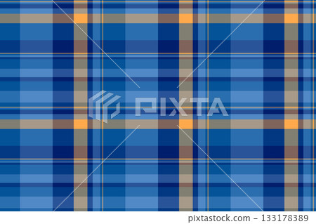 Warp fabric texture background, male textile plaid seamless. Retro vector pattern check tartan in blue and cyan colors. Warp fabric texture background, male textile plaid seamless. Retro vector pattern check tartan in blue and cyan colors. 133178389