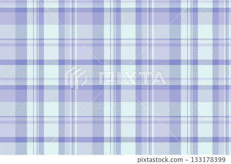 Jersey plaid vector textile, graph seamless background texture. Old pattern check tartan fabric in light and blue colors. 133178399