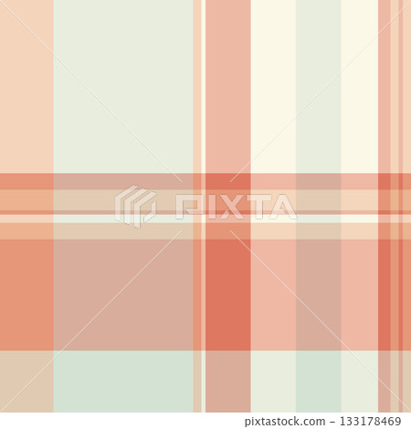Difficult tartan pattern seamless, france check vector fabric. Cutout background texture plaid textile in light and orange colors. 133178469