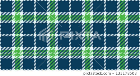 Flowing plaid background pattern, livingroom fabric check texture. Faded vector textile tartan seamless in cyan and light colors. 133178508