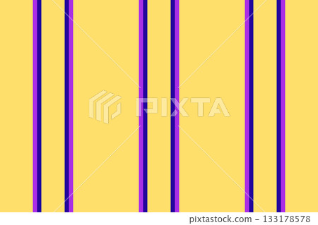 Intricate texture background lines, colourful textile pattern vertical. Geometrical vector fabric stripe seamless in yellow and purple colors. Intricate texture background lines, colourful textile pattern vertical. Geometrical vector fabric stripe seamless in yellow and purple colors. 133178578