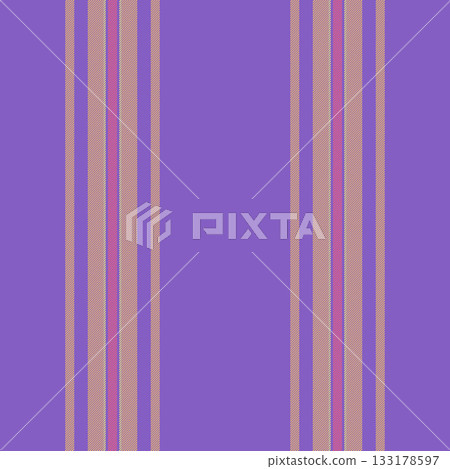 Elegant stripe pattern in violet and beige. Seamless vertical lines create texture and depth, perfect for fabric, wallpaper, or graphic design projects. Elegant stripe pattern in violet and beige. Seamless vertical lines create texture and depth, perfect for fabric, wallpaper, or graphic design projects. 133178597