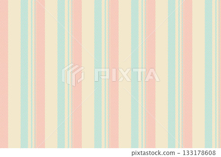 Larvest textile stripe vertical, setting lines texture vector. Fone seamless fabric pattern background in light and cyan colors. 133178608