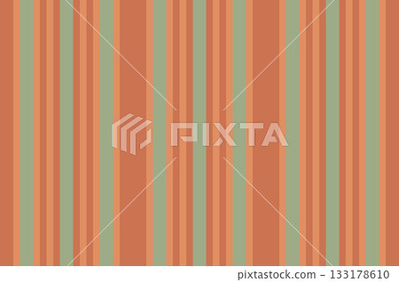 Rewborn pattern vector texture, warm fabric textile background. Bkirt seamless vertical lines stripe in orange and pastel colors. Rewborn pattern vector texture, warm fabric textile background. Bkirt seamless vertical lines stripe in orange and pastel colors. 133178610