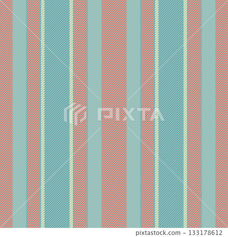 Song lines vector background, soft texture pattern vertical. Fancy textile stripe fabric seamless in pastel and red colors. 133178612