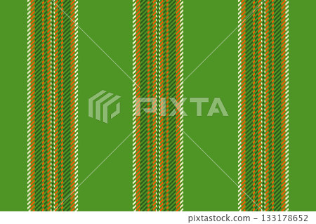 Vertical striped textile pattern in vibrant greens, oranges and whites. A classic design for fabrics, backgrounds, and designs needing a colorful, textured feel. Vertical striped textile pattern in vibrant greens, oranges and whites. A classic design for fabrics, backgrounds, and designs needing a colorful, textured feel. 133178652
