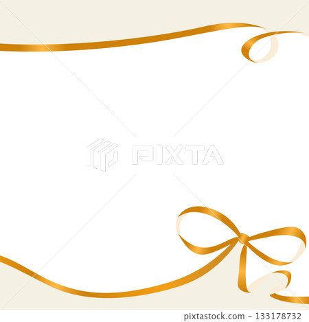 Ribbon decorative frame, square size Ribbon decorative frame, square size 133178732