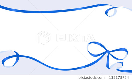 Ribbon decoration frame 133178734