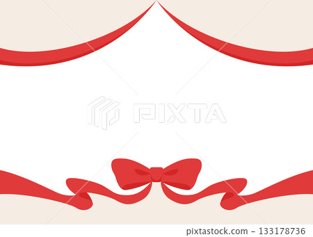 Ribbon decoration frame, background Ribbon decoration frame, background 133178736