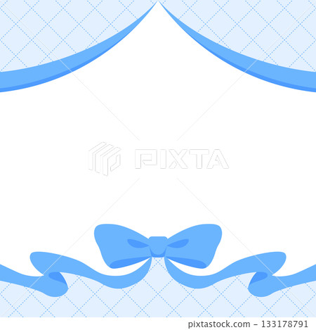 Ribbon decoration frame, background, diagonal grid pattern, square size Ribbon decoration frame, background, diagonal grid pattern, square size 133178791