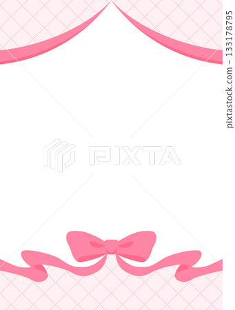 絲帶裝飾框、背景、對角線網格圖案、垂直 133178795