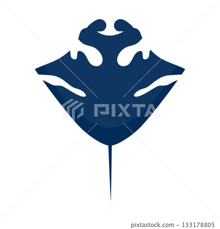 Manta ray icon isolated on white background. Stingray icon. Vector illustration Manta ray icon isolated on white background. Stingray icon. Vector illustration 133178805