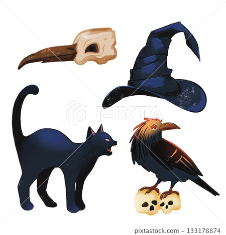 A digital image featuring Halloween, Magic, and Day of the Dead. for your design 133178874