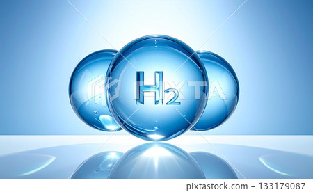 水球氫氣圖像插圖 133179087