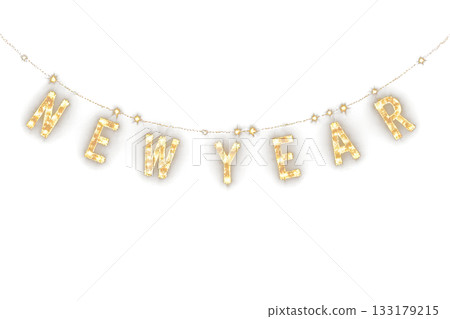 New Year's garland New Year's garland 133179215