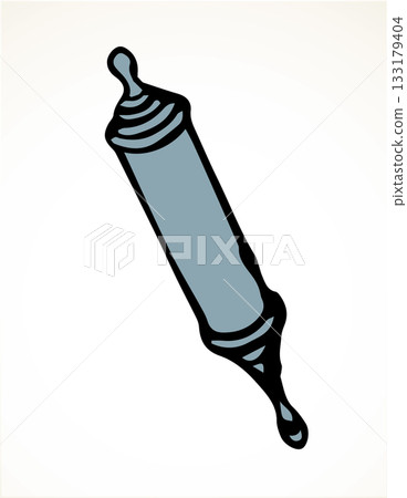 Vector drawing. Jewish box with torah. Mezuzah Vector drawing. Jewish box with torah. Mezuzah 133179404