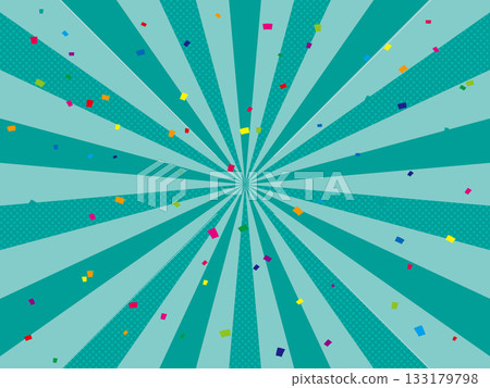 Blue-green radiation pop background Blue-green radiation pop background 133179798