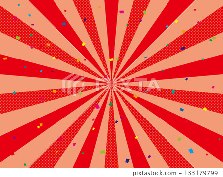 Red radiation pop background 133179799