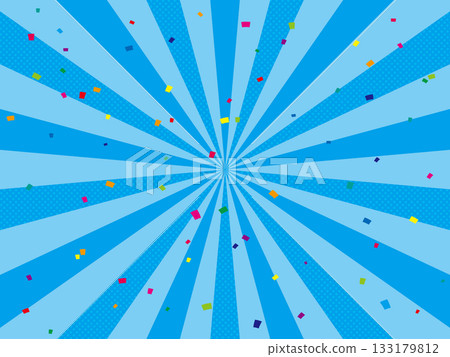 Light blue radiation pop background 133179812