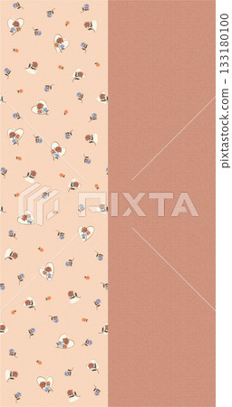Soft Pastel Patterns with Florals Fruits and Cute Motifs for Notebook Designs Soft Pastel Patterns with Florals Fruits and Cute Motifs for Notebook Designs 133180100