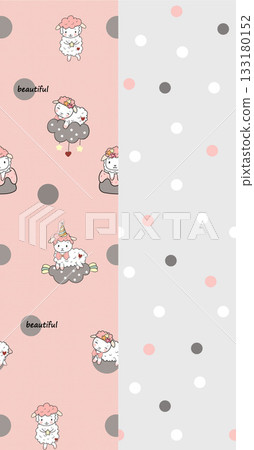 Soft Pastel Patterns with Florals Fruits and Cute Motifs for Notebook Designs Soft Pastel Patterns with Florals Fruits and Cute Motifs for Notebook Designs 133180152