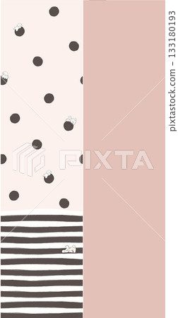 Soft Pastel Patterns with Florals Fruits and Cute Motifs for Notebook Designs 133180193