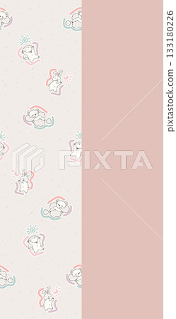 Soft Pastel Patterns with Florals Fruits and Cute Motifs for Notebook Designs Soft Pastel Patterns with Florals Fruits and Cute Motifs for Notebook Designs 133180226