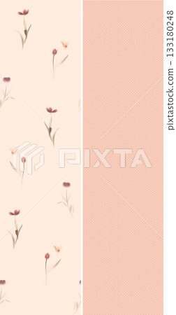 Soft Pastel Patterns with Florals Fruits and Cute Motifs for Notebook Designs 133180248