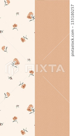 Soft Pastel Patterns with Florals Fruits and Cute Motifs for Notebook Designs 133180257