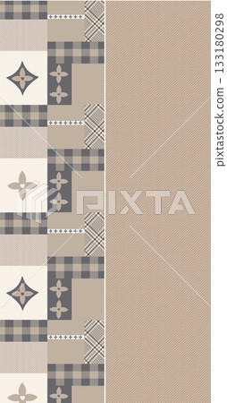 Soft Pastel Patterns with Florals Fruits and Cute Motifs for Notebook Designs 133180298