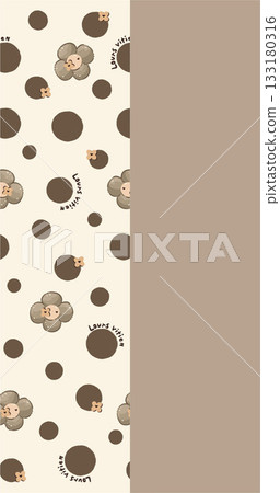 Soft Pastel Patterns with Florals Fruits and Cute Motifs for Notebook Designs 133180316