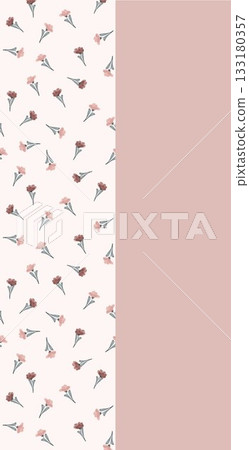 Soft Pastel Patterns with Florals Fruits and Cute Motifs for Notebook Designs 133180357