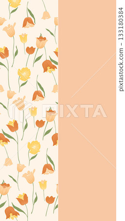 Soft Pastel Patterns with Florals Fruits and Cute Motifs for Notebook Designs 133180384