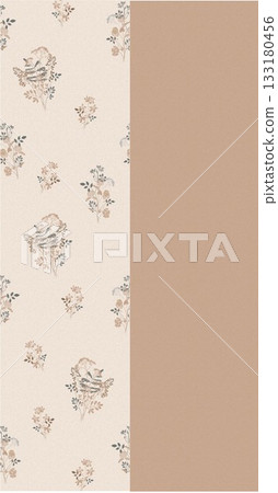 Soft Pastel Patterns with Florals Fruits and Cute Motifs for Notebook Designs 133180456