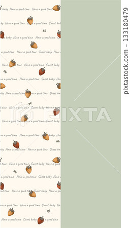 Soft Pastel Patterns with Florals Fruits and Cute Motifs for Notebook Designs 133180479