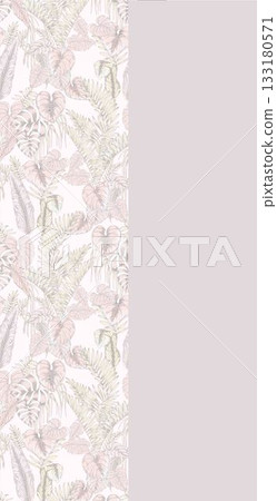 Soft Pastel Patterns with Florals Fruits and Cute Motifs for Notebook Designs 133180571