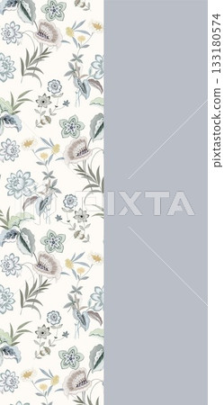 Soft Pastel Patterns with Florals Fruits and Cute Motifs for Notebook Designs 133180574