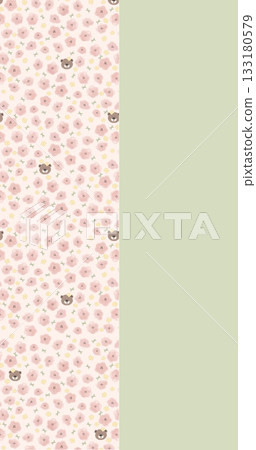 Soft Pastel Patterns with Florals Fruits and Cute Motifs for Notebook Designs 133180579