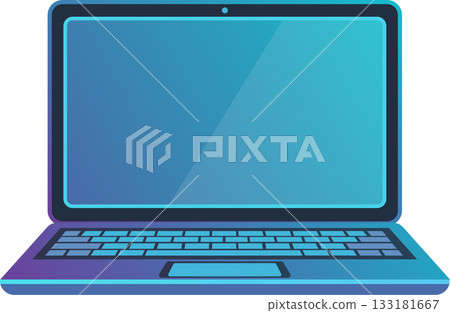 Modern Laptop Computer Icon 133181667
