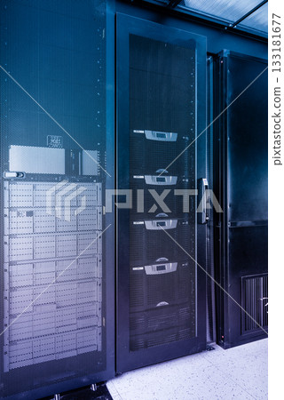 interior of internet provider data center interior of internet provider data center 133181677