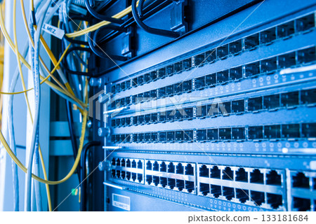 close-up of empty switch panel 133181684