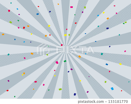 Fake silver radiation pop background 133181770