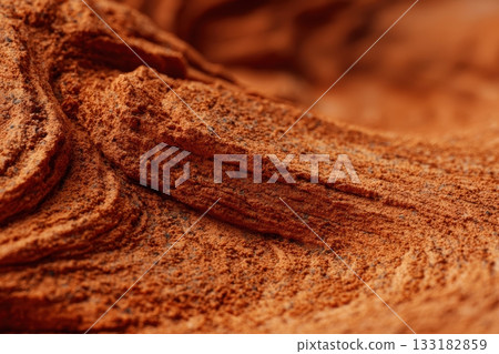 Cocoa powder texture showing rich and fine details 133182859