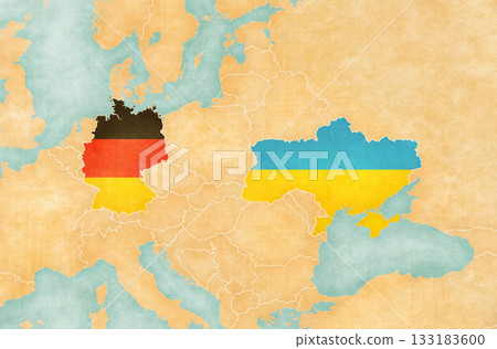 Map of Germany and Ukraine Map of Germany and Ukraine 133183600