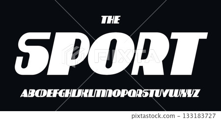 Speed race font, bold italic letters, dynamic alphabet for car racing logo and headline, automotive typography, sport game design. Vector typographic design Speed race font, bold italic letters, dynamic alphabet for car racing logo and headline, automotive typography, sport game design. Vector typographic design 133183727